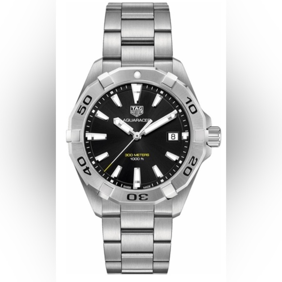 Tag Heuer Aquaracer Black Dial 41mm Men's Watch - Picture 1 of 16